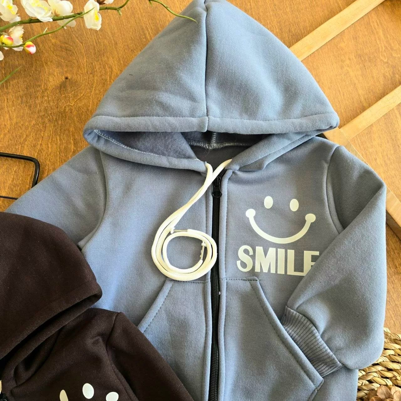 سویشرت تک تو کرکی لبخند Smile (ایراددار) کد 6965-1 — تصویر ۲