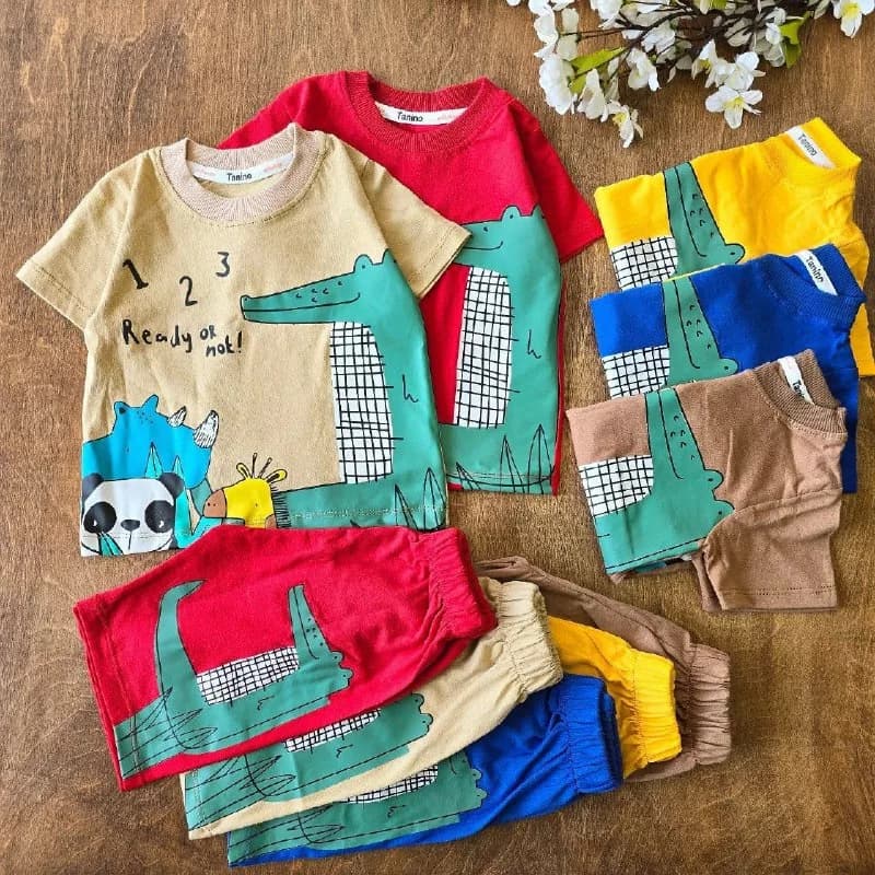 تیشرت شلوارک تمساح و حیوانات سایز 35 تا ۴۵ کد ۴۷۲۲