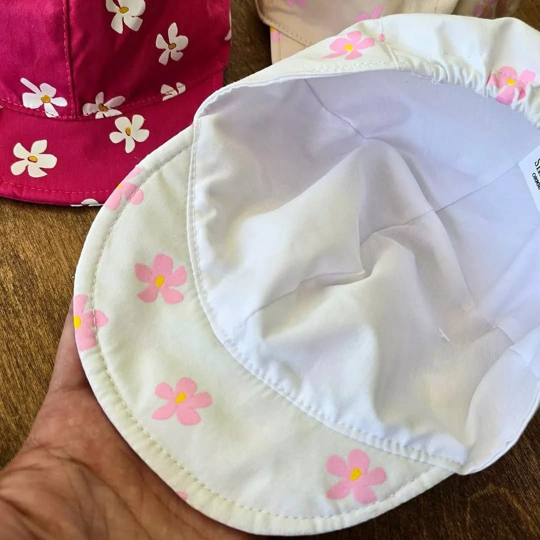 کلاه نقابدار گل دار بالا پاپیونی کد ۴۷۱۵ — تصویر ۳