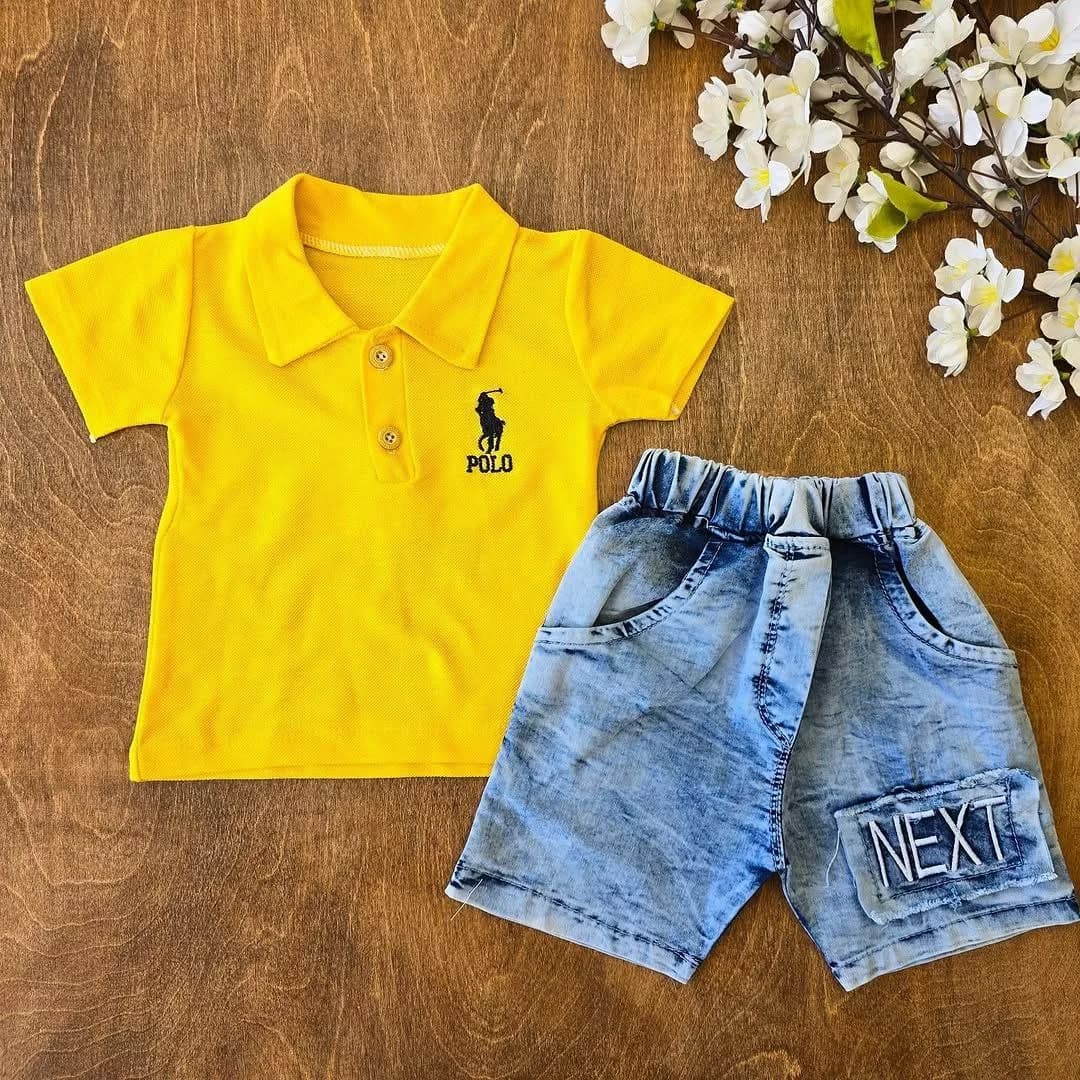 تیشرت شلوارک لی جودون polo سایز ۳۵،۴۰ کد ۴۶۸۲ — تصویر ۳