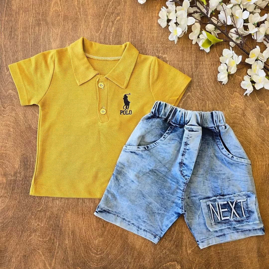 تیشرت شلوارک لی جودون polo سایز ۳۵،۴۰ کد ۴۶۸۲ — تصویر ۵