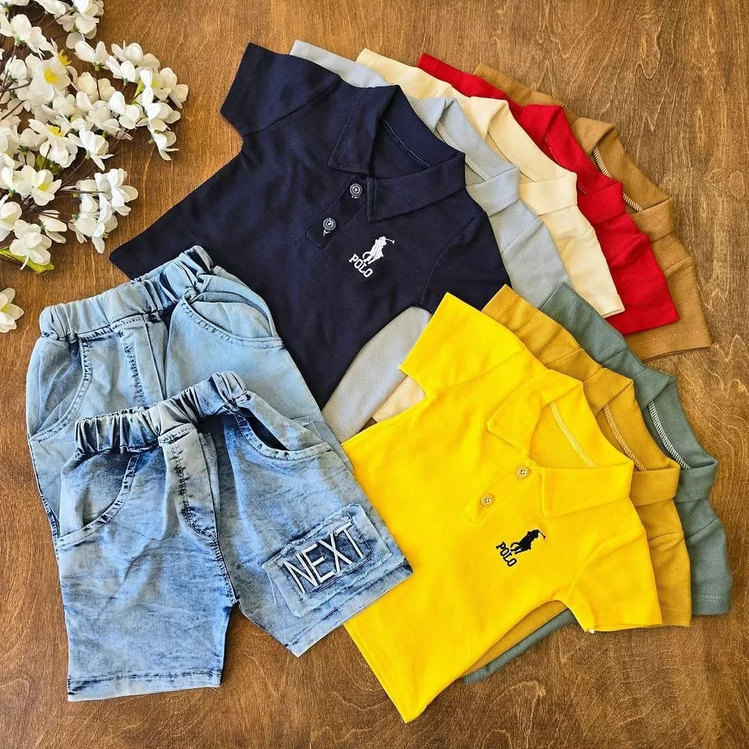 تیشرت شلوارک لی جودون polo سایز ۳۵،۴۰ کد ۴۶۸۲ — تصویر ۲