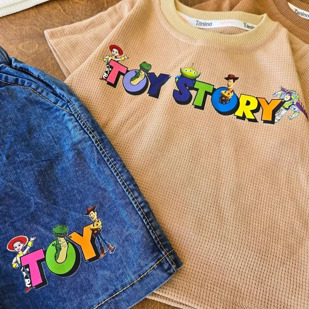تیشرت شلوارک لی بیسکویتی طرح Toy Story کد 4612 — تصویر ۲
