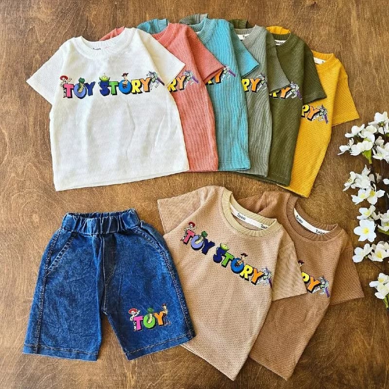 تیشرت شلوارک لی بیسکویتی طرح Toy Story کد 4612