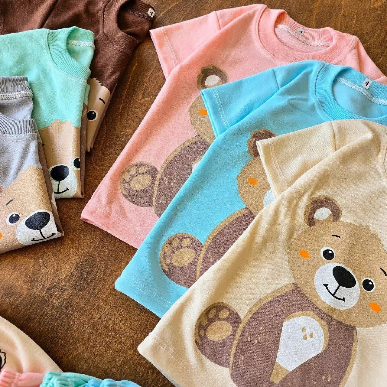 تیشرت شلوارک خرس Yep Bear سایز ۴ تا ۶ کد ۴۶۶۱ — تصویر ۳