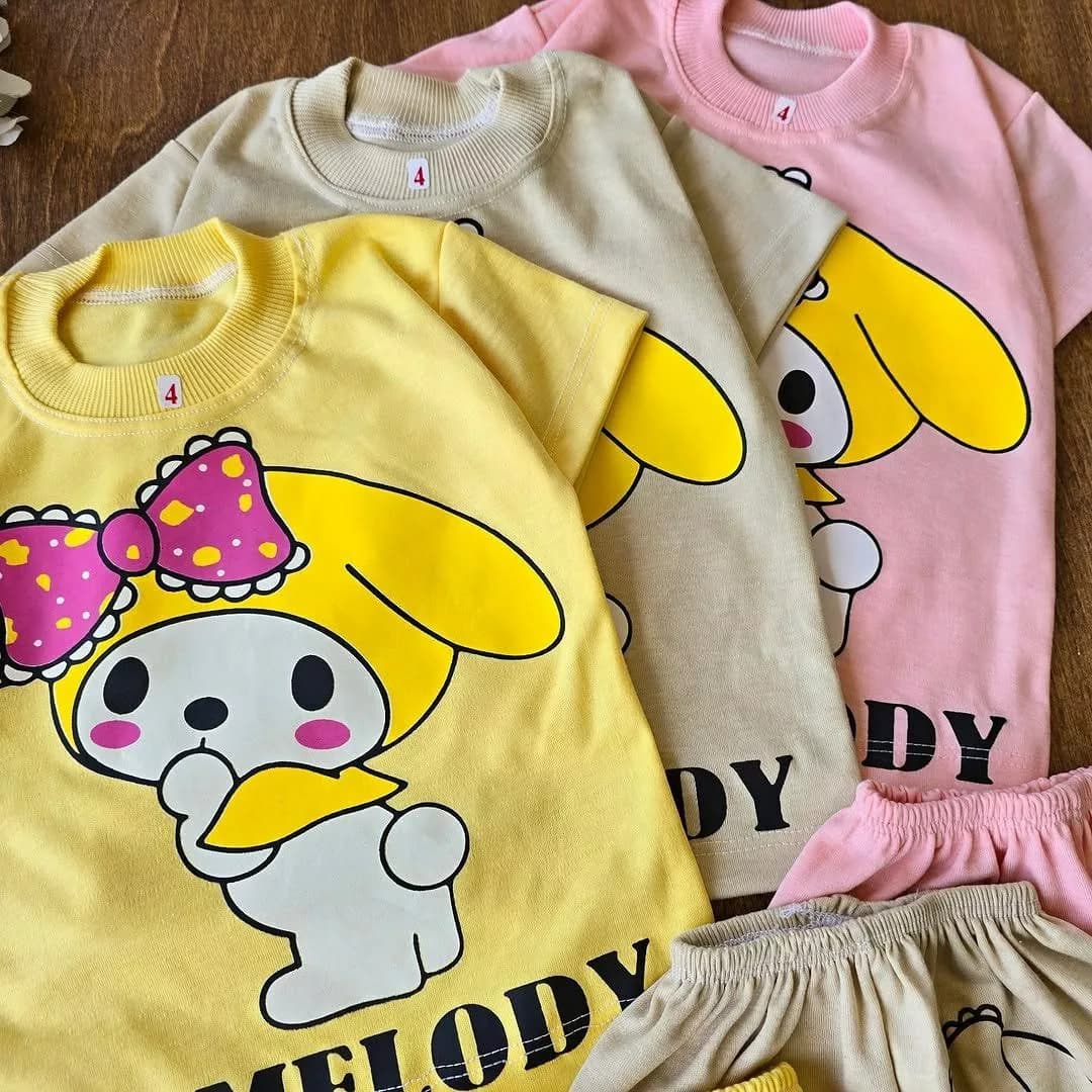 تیشرت شلوارک کرومی my melody سایز ۴ تا ۶ کد ۴۶۵۹ — تصویر ۲