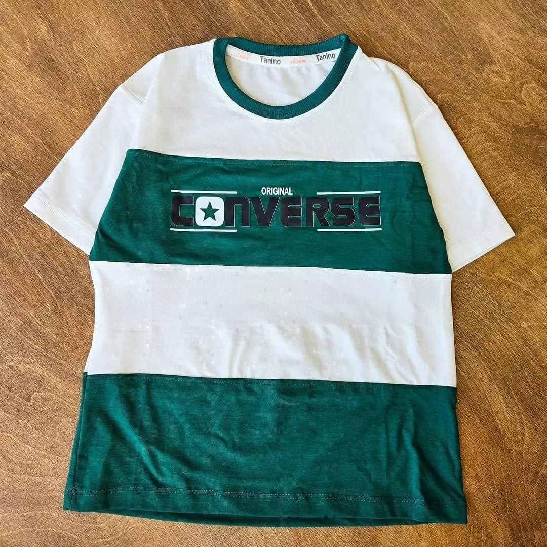تیشرت تک راه راه Converse سایز ۵۰،۵۵ کد ۴۶۲۵ — تصویر ۲