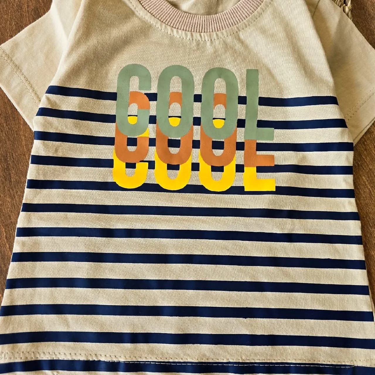 تیشرت شلوارک راه راه cool ns سایز 35 تا 45 کد 4559 — تصویر ۲