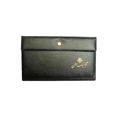 آلبوم چک طرح چرم 12 خانه دکمه دار