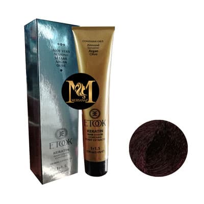 رنگ مو ایتوک شماره 4.66 حجم 100 میلی لیتر رنگ اناری