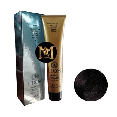 رنگ مو ایتوک شماره 3.99 حجم 100 میلی لیتر رنگ شرابی تیره