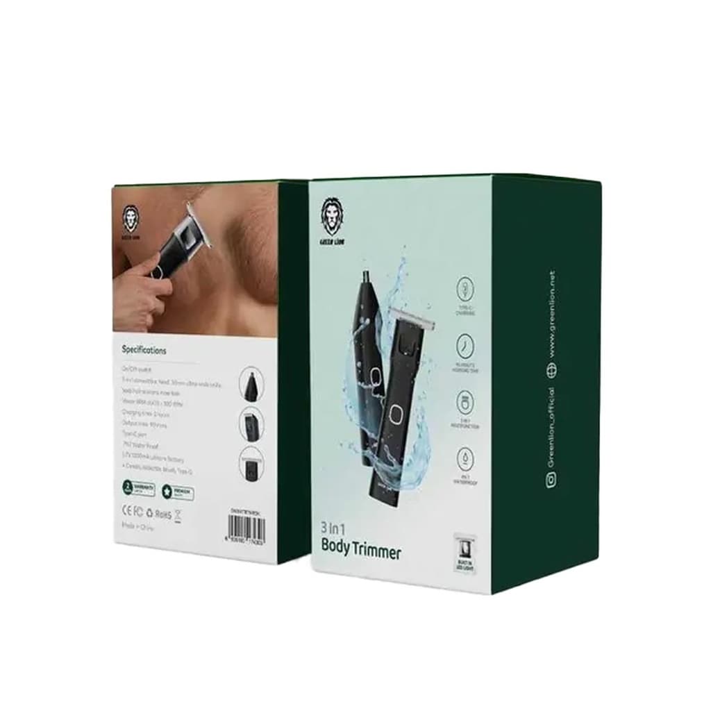 ماشین ریش تراش و اصلاح بدن شارژی Green Lion 3in1 Body Trimmer — تصویر ۲