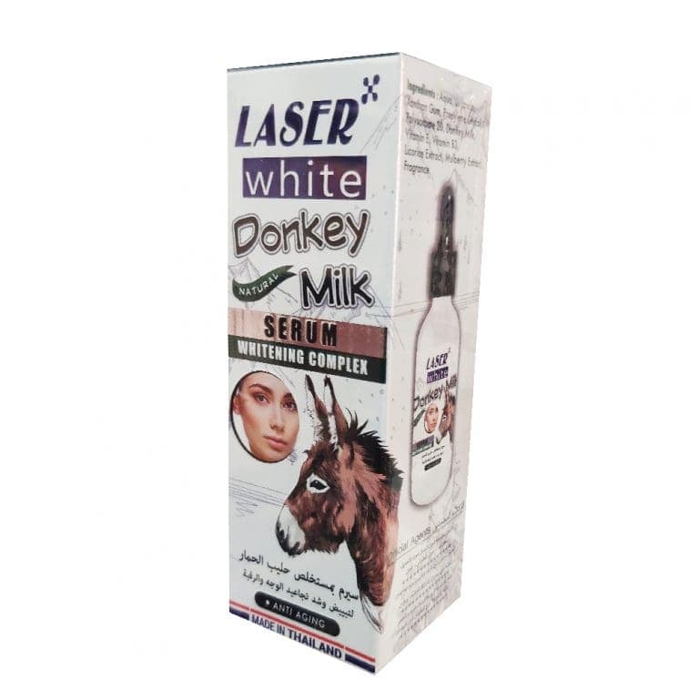 سرم شیر الاغ سفید کننده پوست LASER SERUM حجم 30 میل