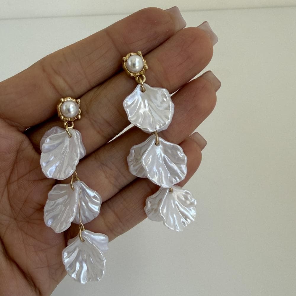 گوشواره دخترانه صدفی کد 41