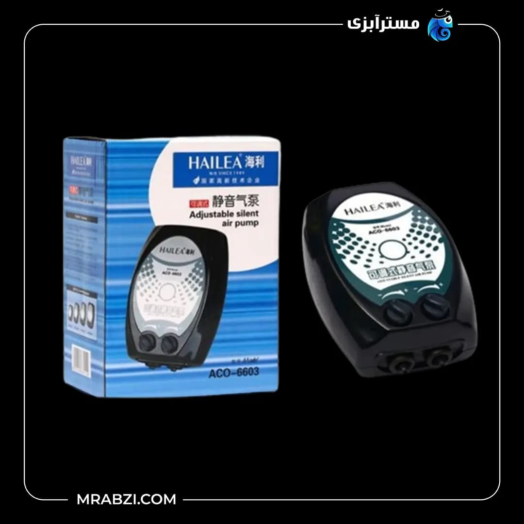 پمپ هوا آکواریوم هایلا مدل ACO-6603 — تصویر ۲