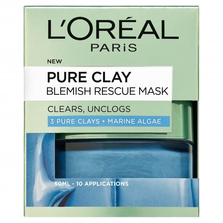 ماسک خاک رس خالص لوریل LOreal Pure Clay Blemish Rescue Mask — تصویر ۳