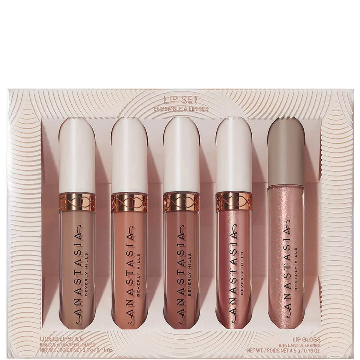 ست رژ لب مایع آناستازیا بورلی هیلز Anastasia beverly hills undressed lip set