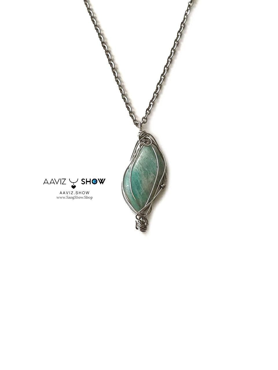 گردنبند سنگ آمازونیت نمونه استثنایی و معدنی A1122