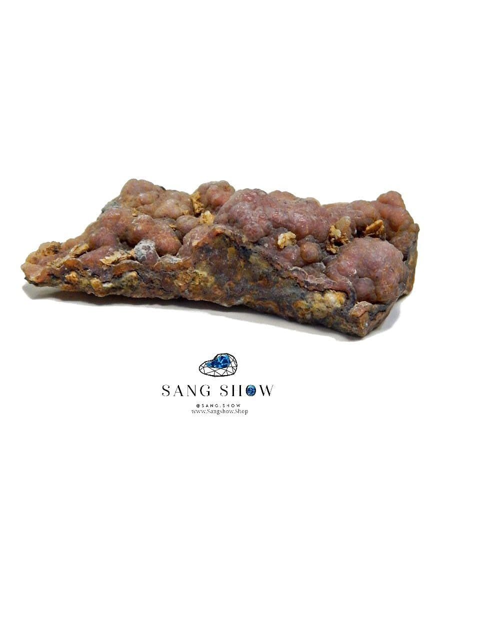 عقیق انگوری زیبا راف نمونه استثنایی و اصل و معدنی S1433 — تصویر ۴