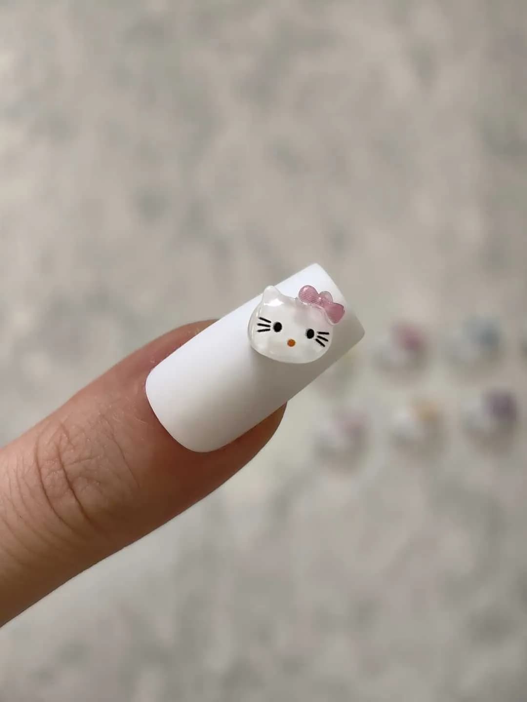 استیکر برجسته ناخن راسا طرح صورت کیتی — تصویر ۵