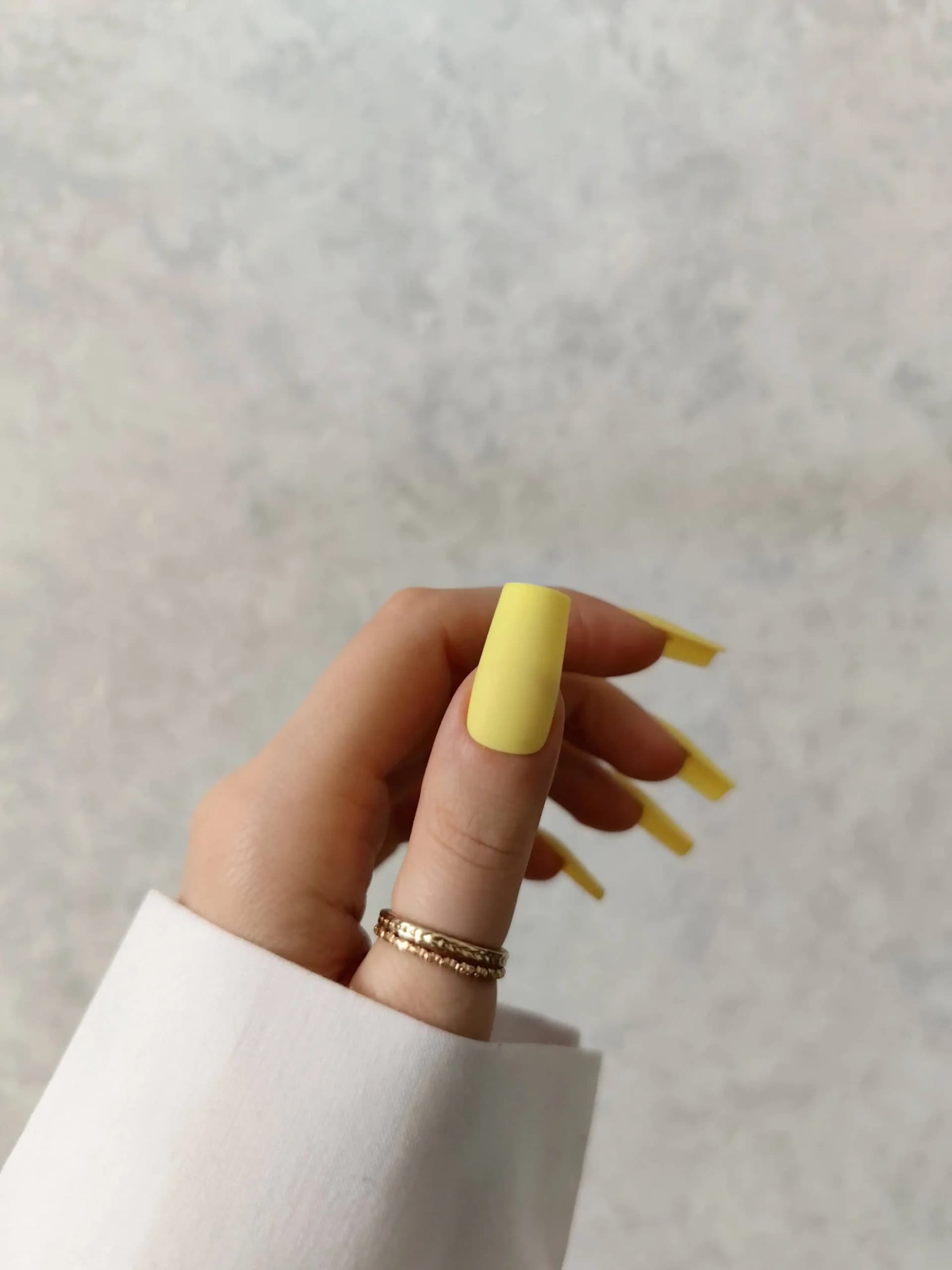 ناخن مصنوعی رنگی ساده رنگ زرد فرم مربع راسا – RSN0300 — تصویر ۴