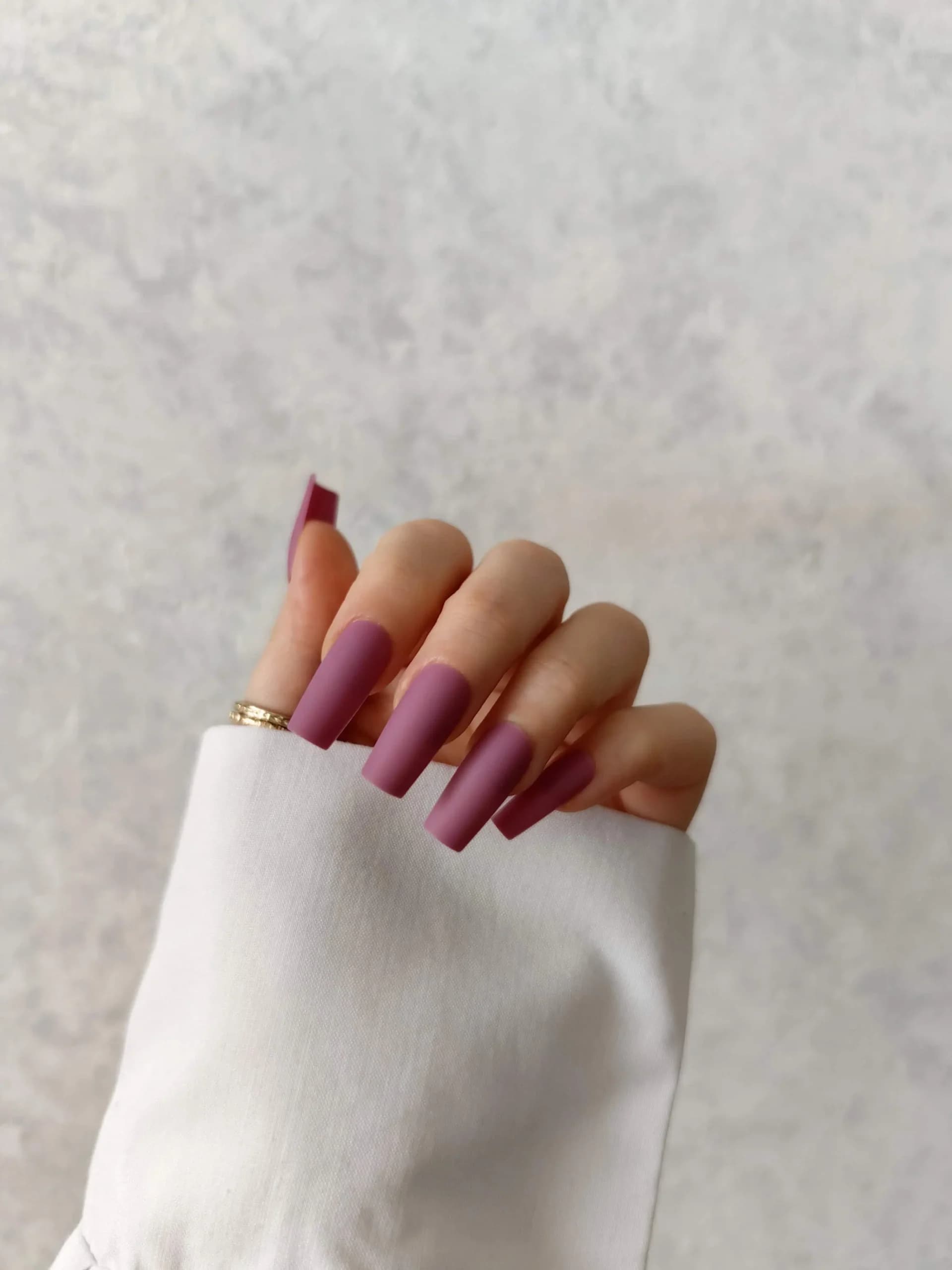 ناخن مصنوعی رنگی ساده رنگ بنفش فرم مربع راسا – RSN0299 — تصویر ۳
