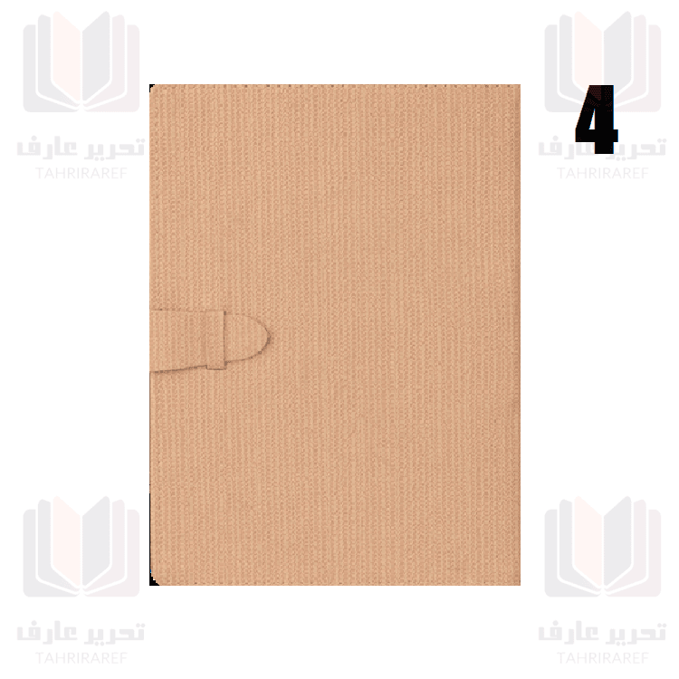 دفتر 100 برگ کلاسوری چرمی جلد سخت آفاق 79 — تصویر ۵