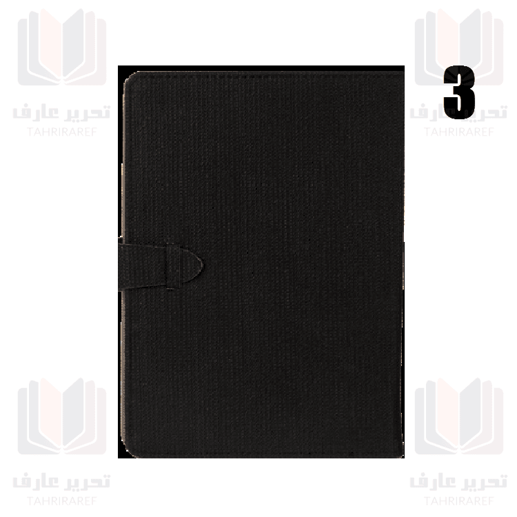 دفتر 100 برگ کلاسوری چرمی جلد سخت آفاق 79 — تصویر ۴