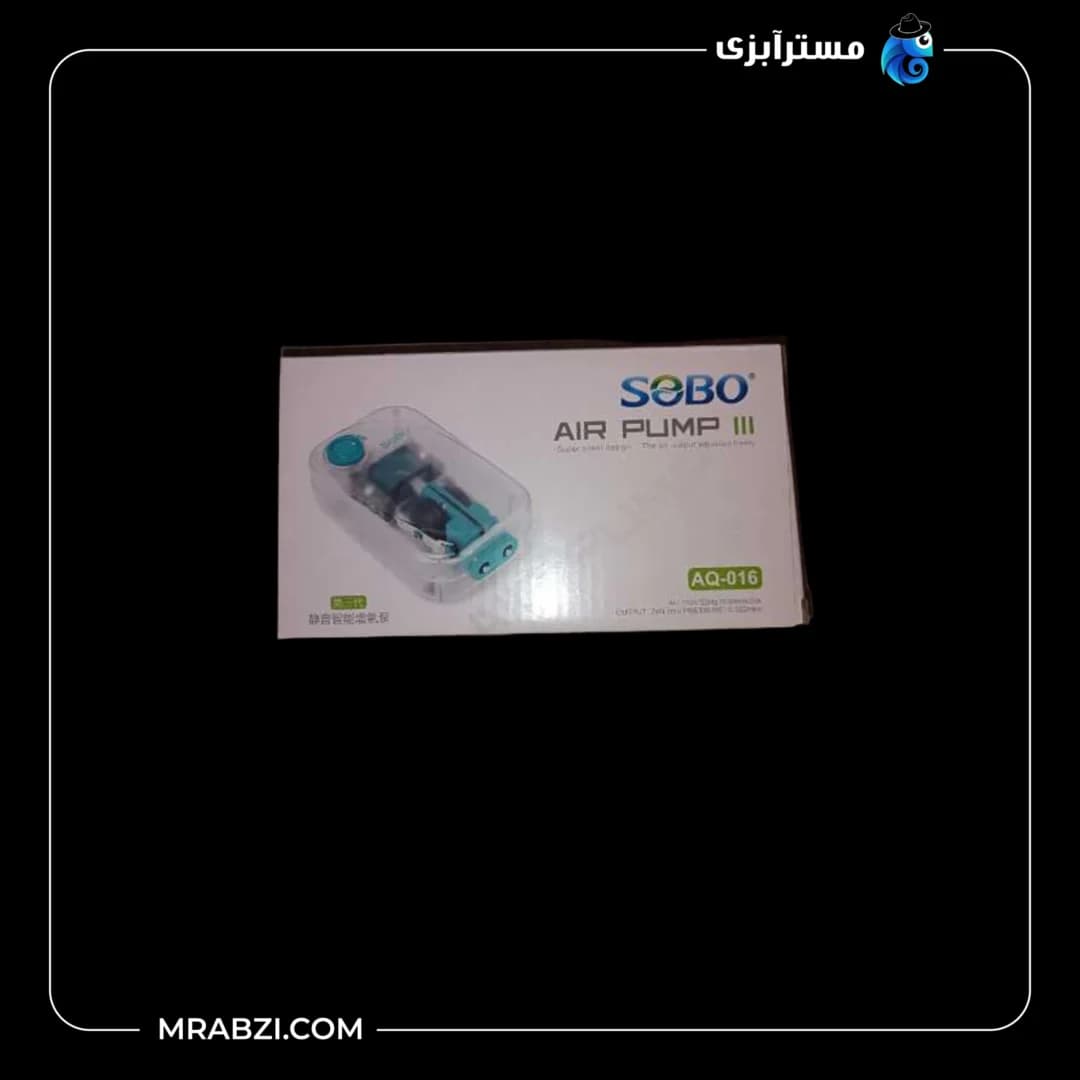 پمپ هوای 2 خروجی آکواریوم مدل AQ-016 سوبو