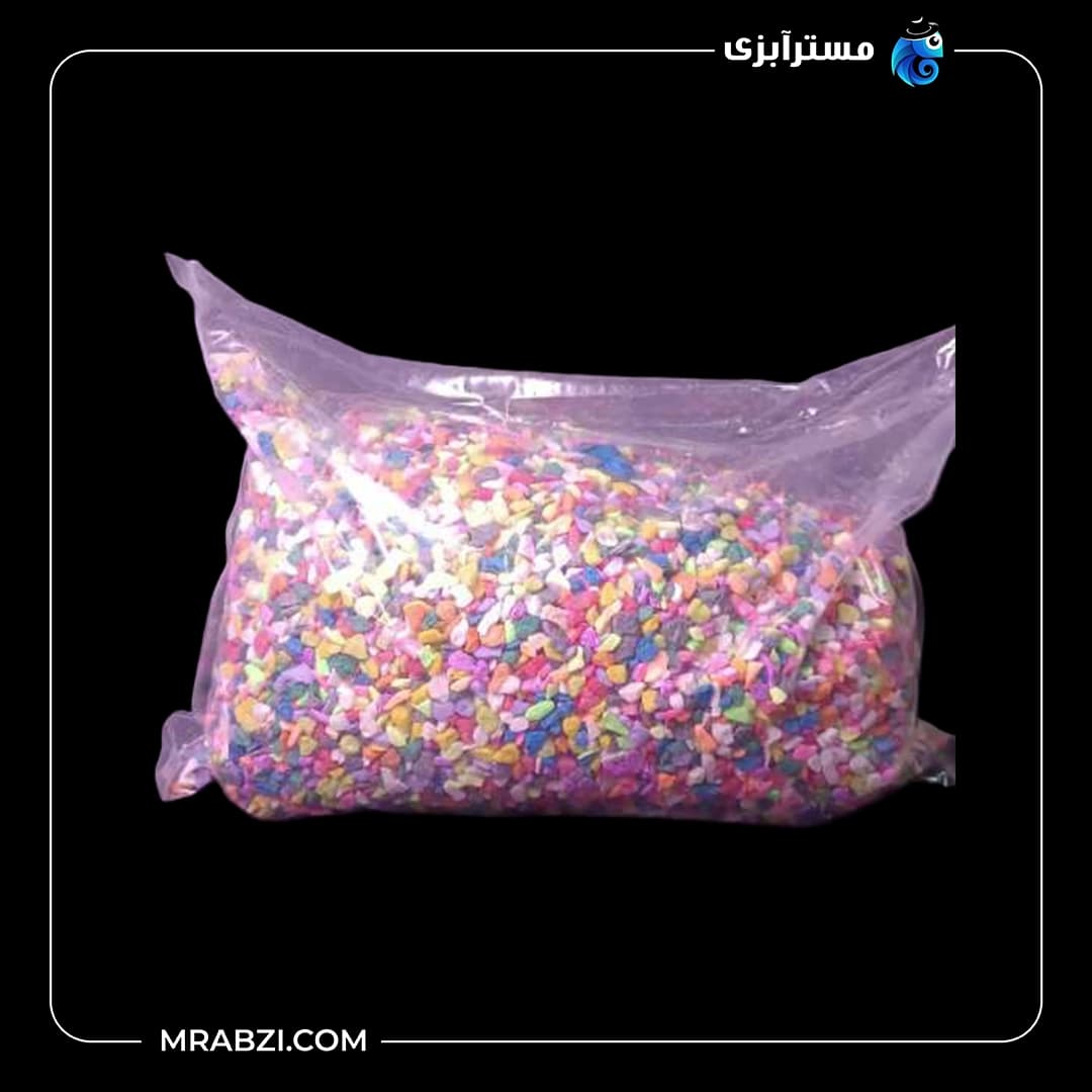 شن رنگی آکواریوم بسته 5 کیلویی — تصویر ۲
