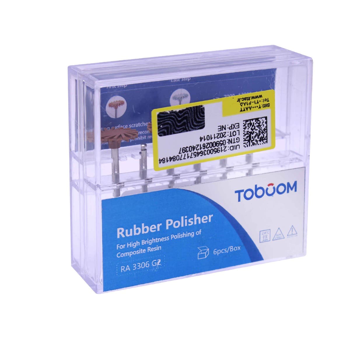 کیت مولت ( دیسک خورشیدی ) ۶ عددی پرداخت کامپوزیت 2 رنگ توبوم Toboom Rubber Polisher — تصویر ۴