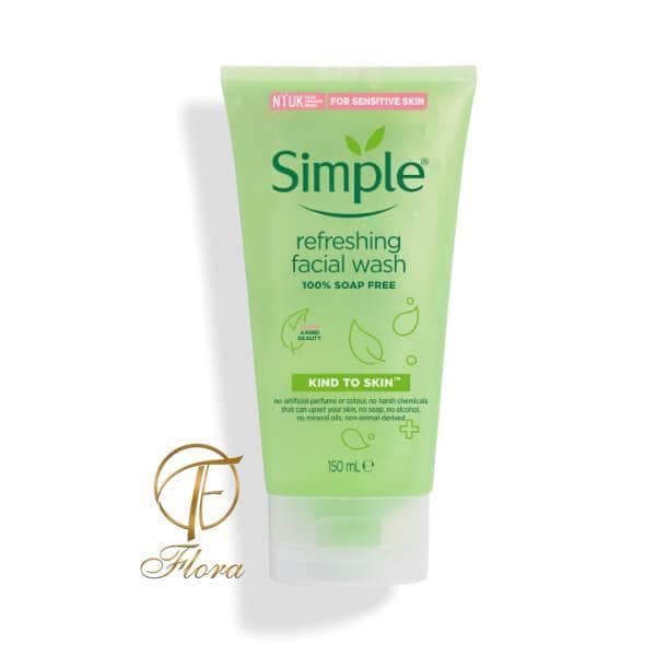 شوینده صورت سیمپل حجم 150 میل simple Refreshing