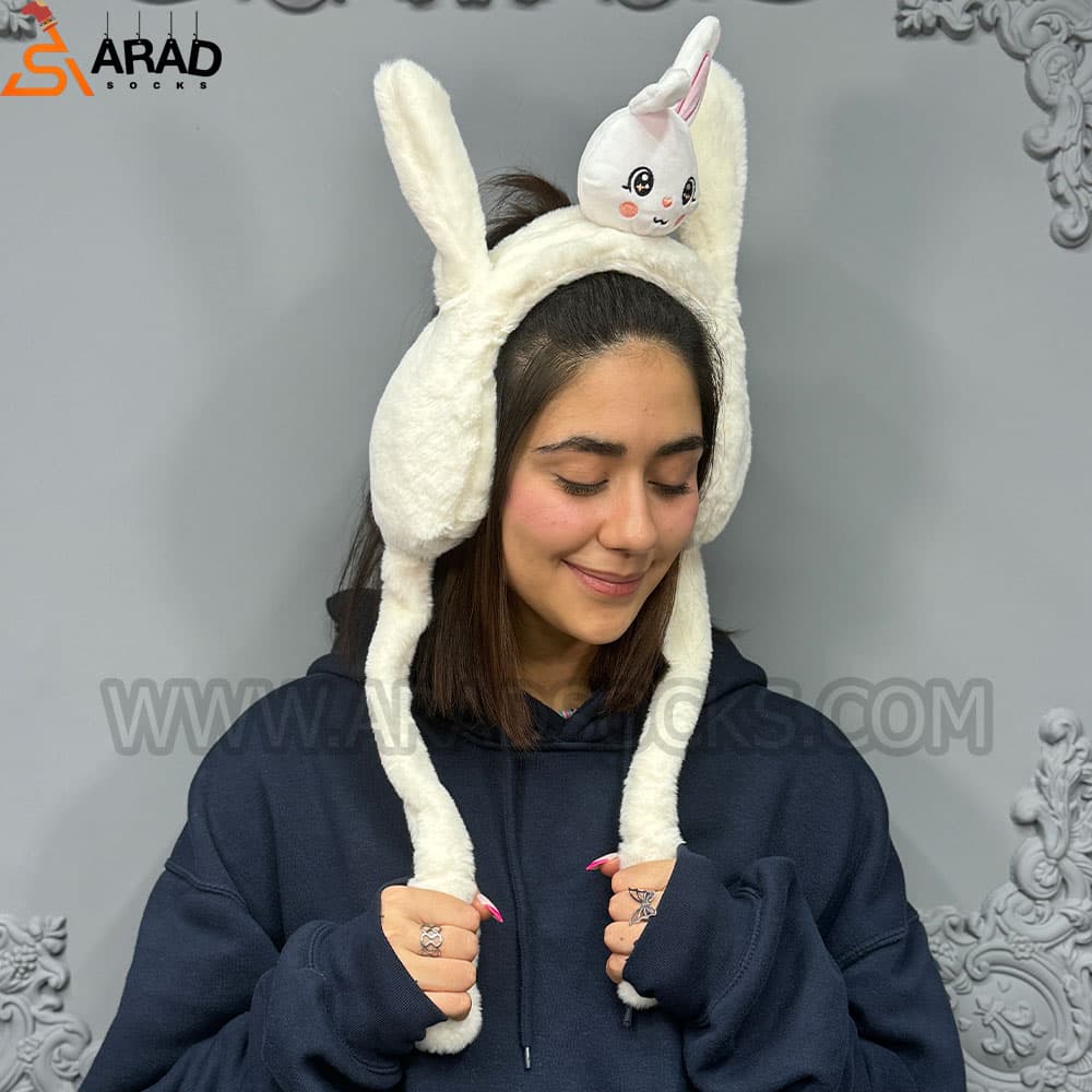 گوش گیر پمپی خرگوش سفید