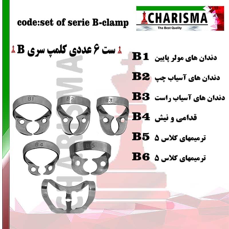 کلمپ رابردم سری B برینکر (به صورت ست و تکی)