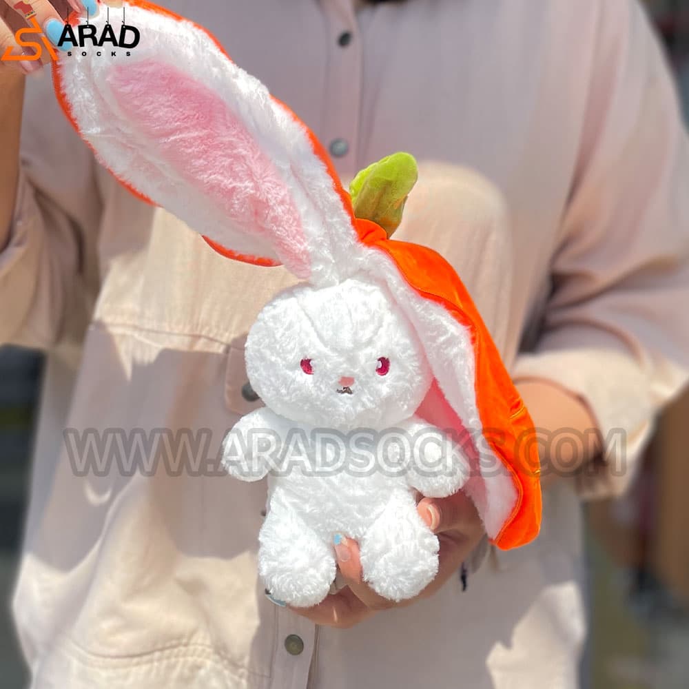 عروسک خرگوش زیپی هویج کوچک