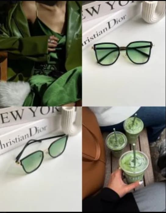 عينك آفتابي برند Gucci زنانه سبز ترند يووي 400