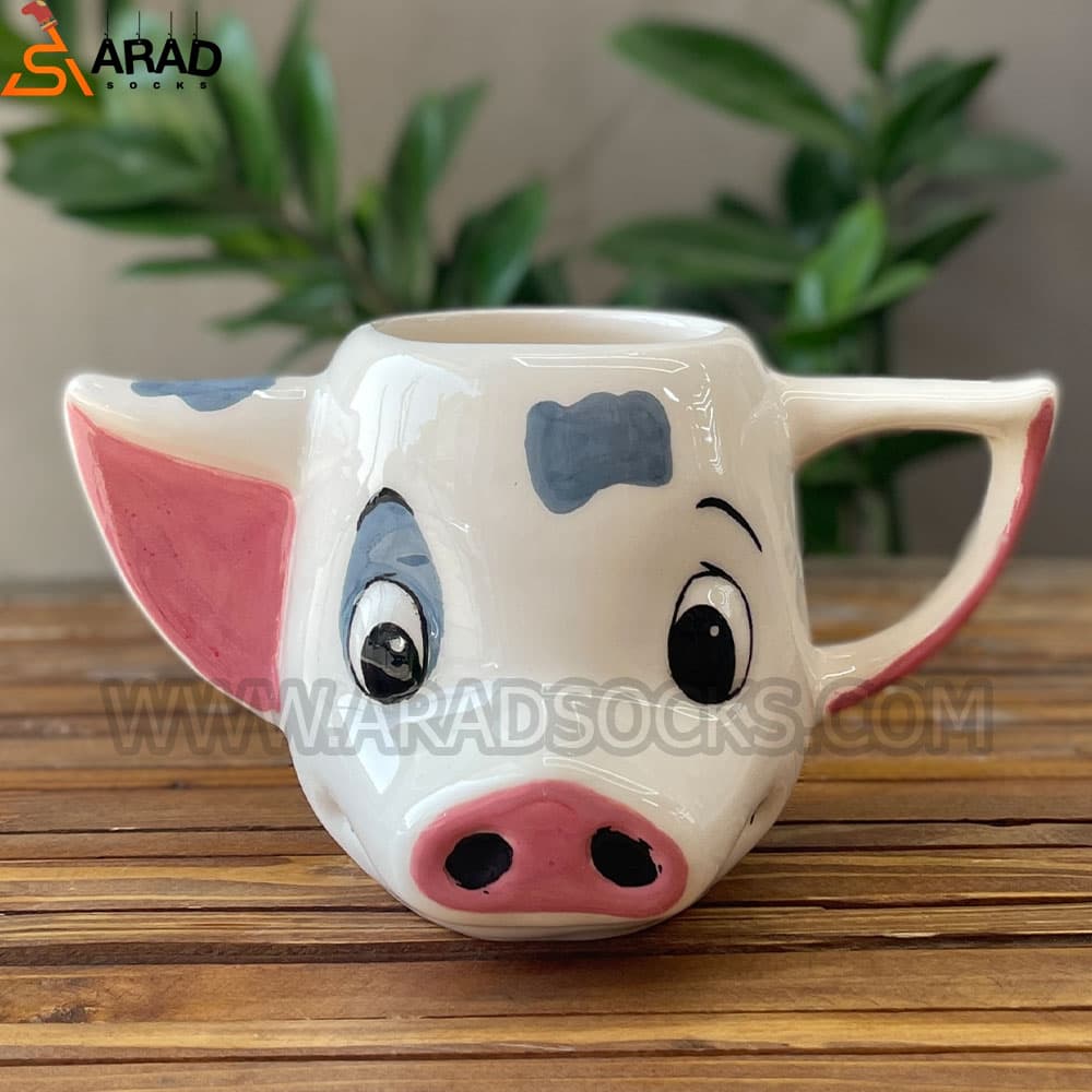 ماگ دستساز طرح خوک