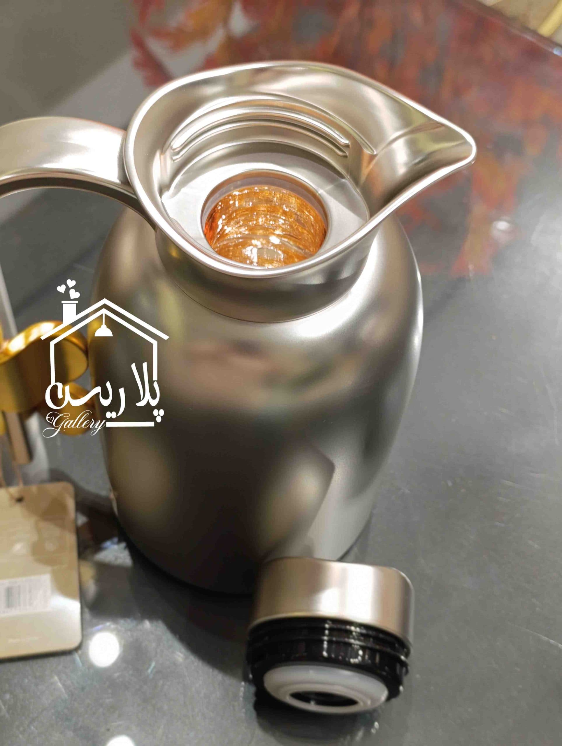 ست فلاسک دوقلو سیلور مات دسته سکه طلابرند المرجان — تصویر ۷