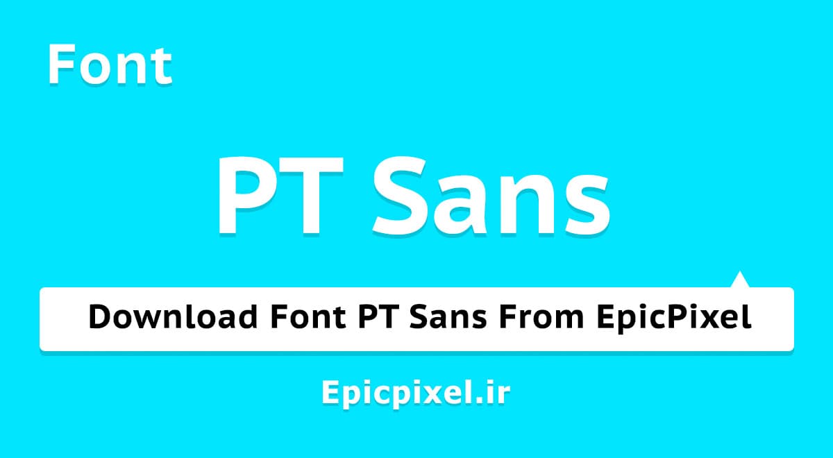 8 فونت PT Sans انگلیسی