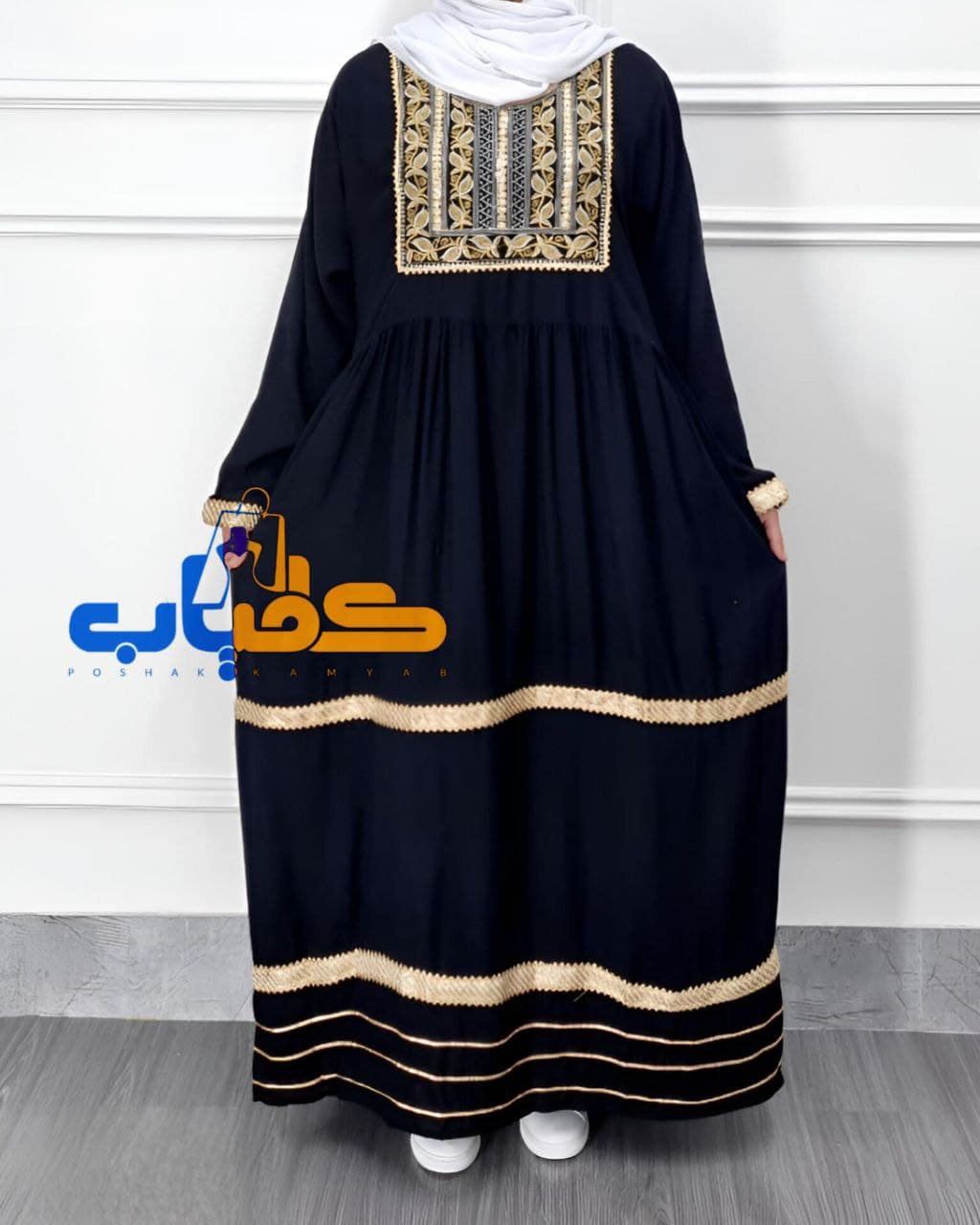 پیراهن ساحلی گورتای خامه دوزی هندی/کد573 (تخفیف ویژه معبث) — تصویر ۲