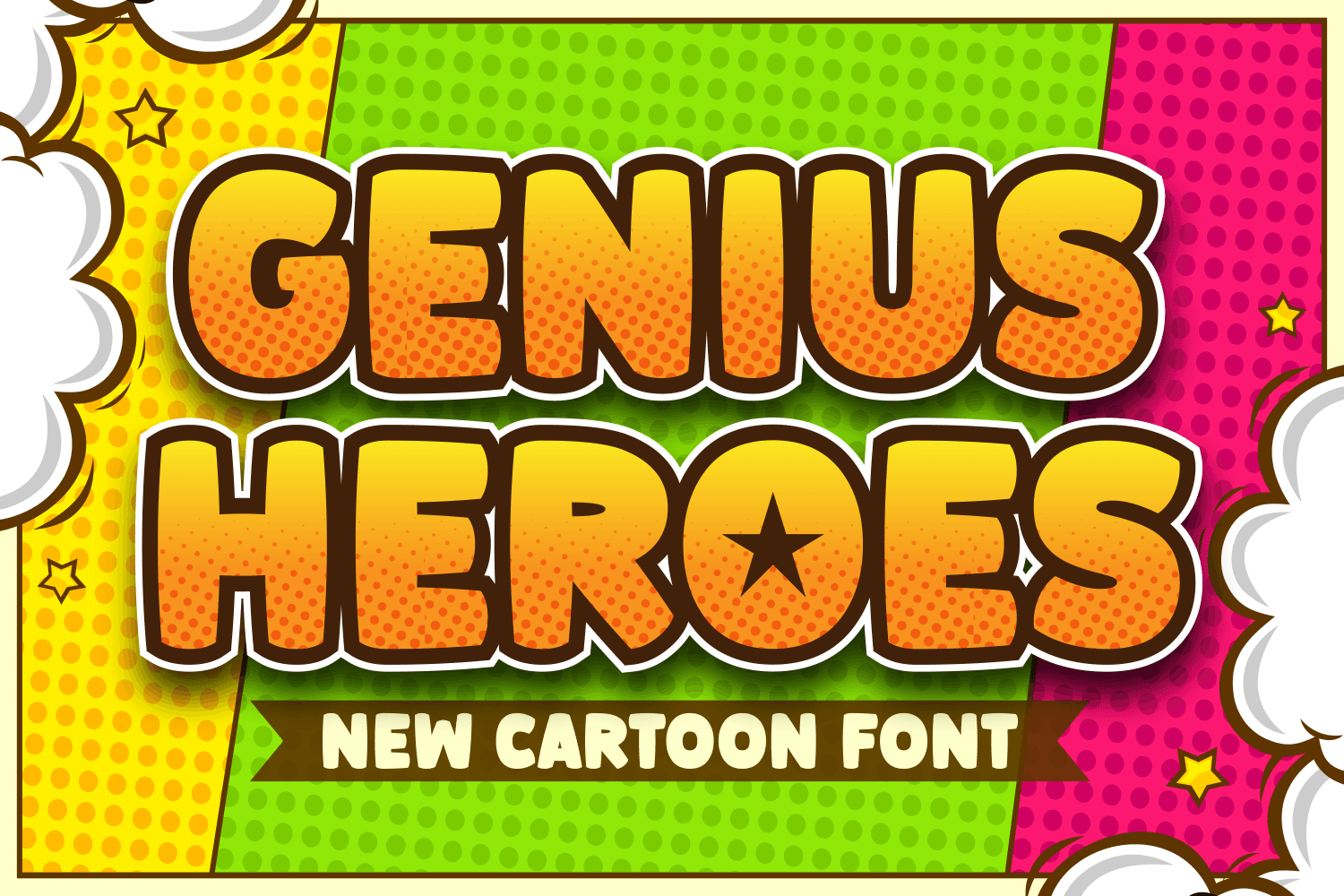 فونت Genius Heroes انگلیسی — تصویر ۲