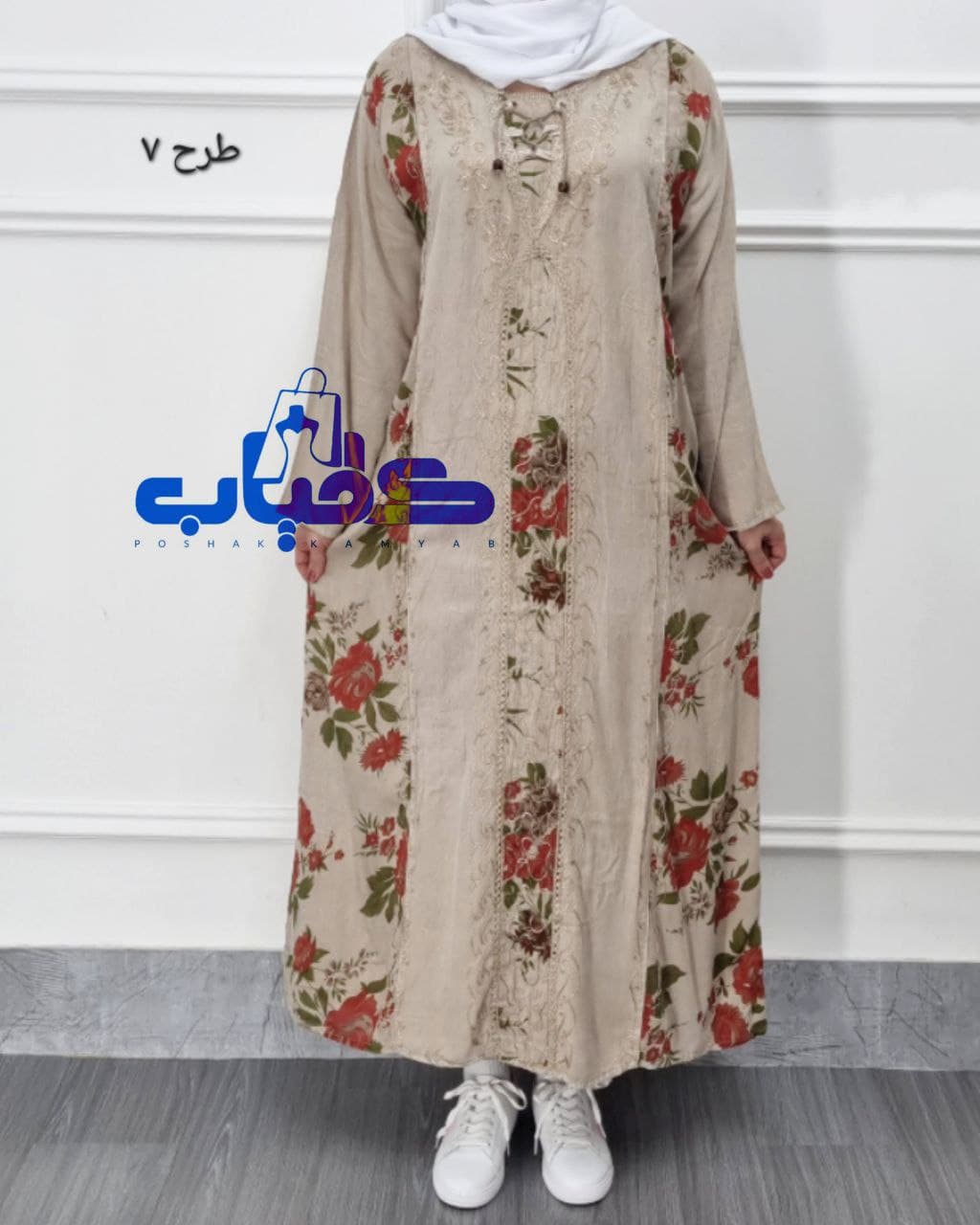 پیراهن ساحلی سنگشورنخی هندی/کد536 — تصویر ۸