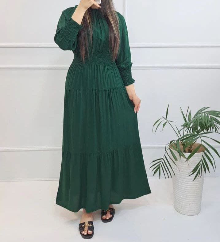 پیراهن ساحلی نخی طرح فرح/کد503 — تصویر ۵