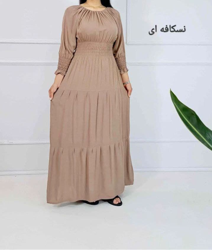 پیراهن ساحلی نخی طرح فرح/کد503 — تصویر ۷