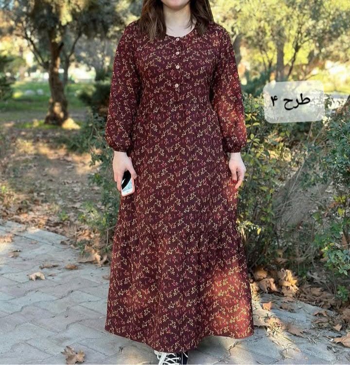 پیراهن ساحلی کرپ پفکی/کد478 — تصویر ۳