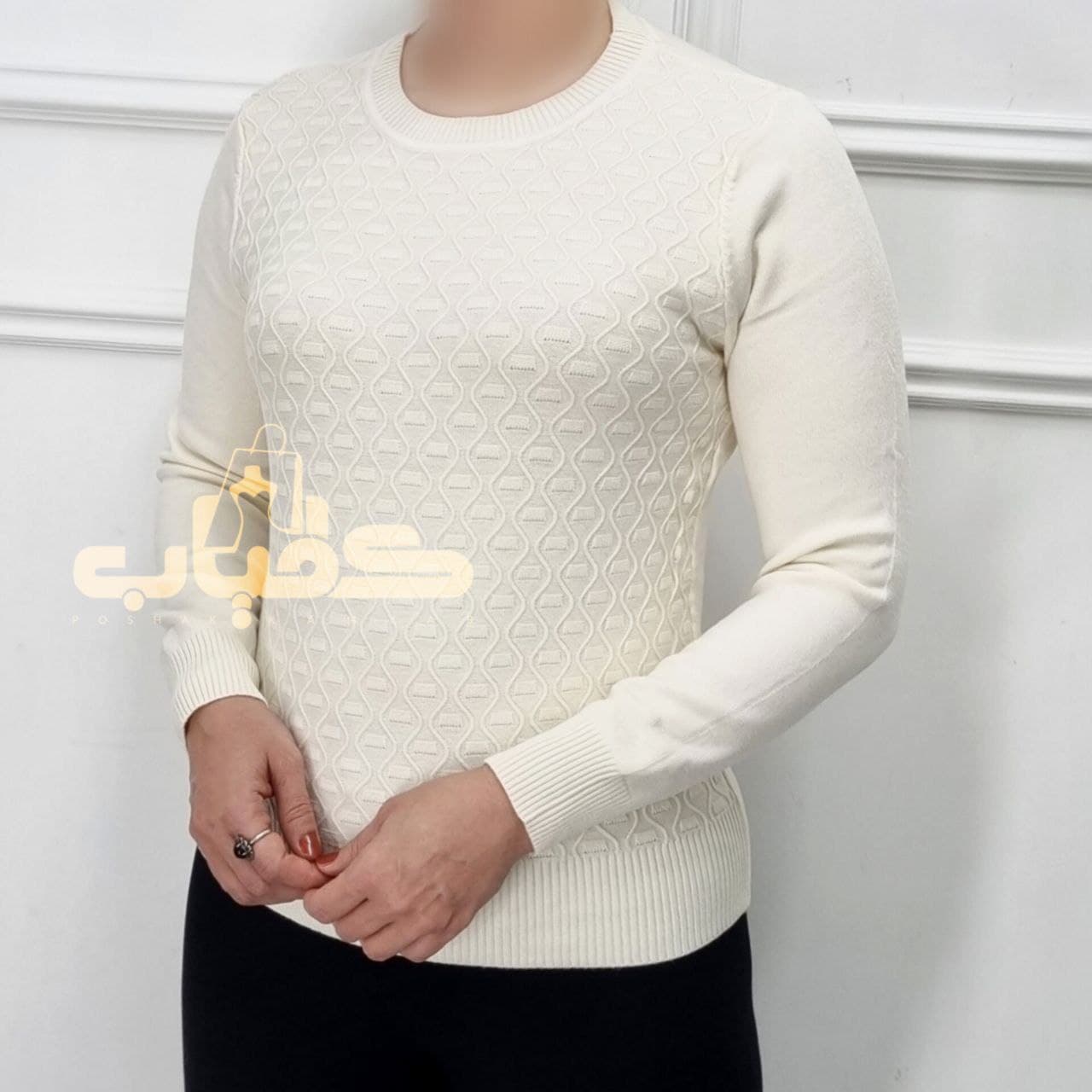 بلوز بافت گپ گرم بالا وارداتی ترک/کد466 — تصویر ۳
