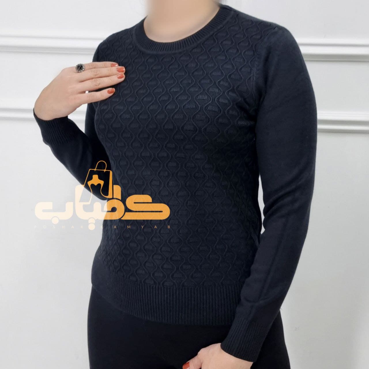 بلوز بافت گپ گرم بالا وارداتی ترک/کد466 — تصویر ۴