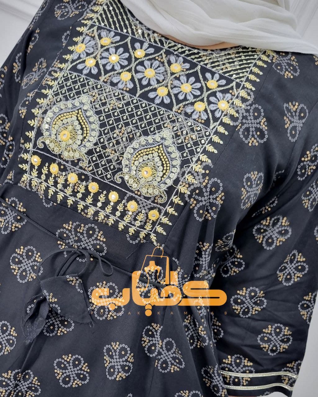 پیراهن ساحلی کورتای سوزندوزی هندی/کد417 (ویژه شب یلدا) — تصویر ۴