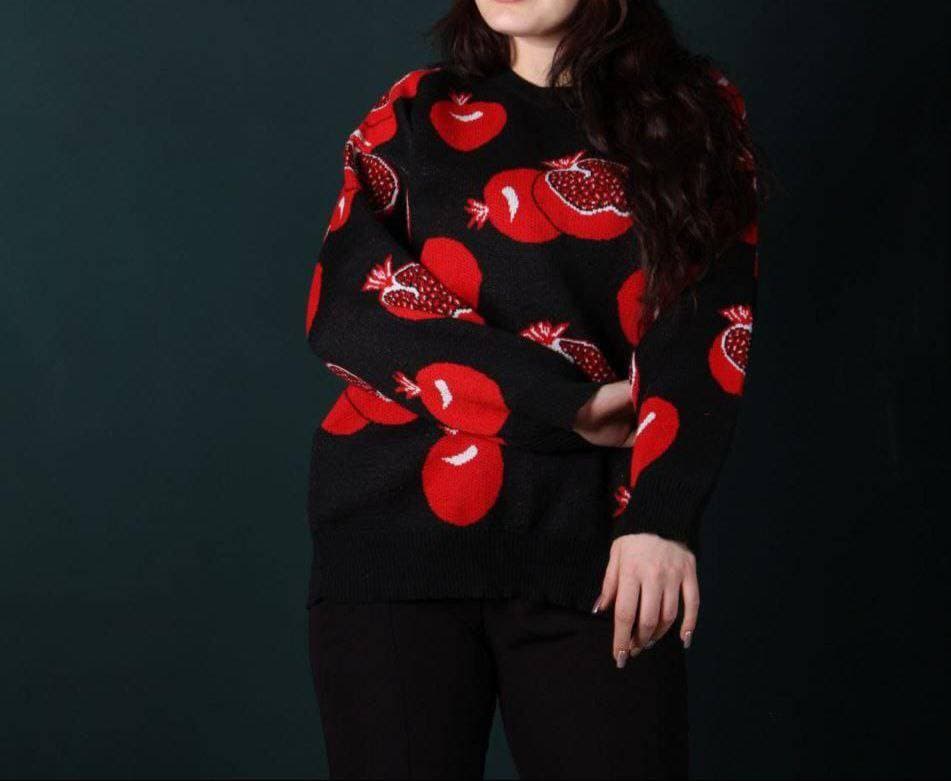 تونیک بافت زنانه گرم بالا یلدا/کد401 (تخفیف ویژه شب یلدا)