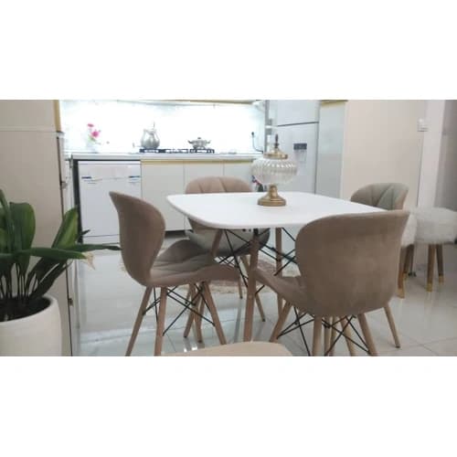 نهار خوری 4نفره زین اسبی مبلمان فرنا مدل 1113397 — تصویر ۲